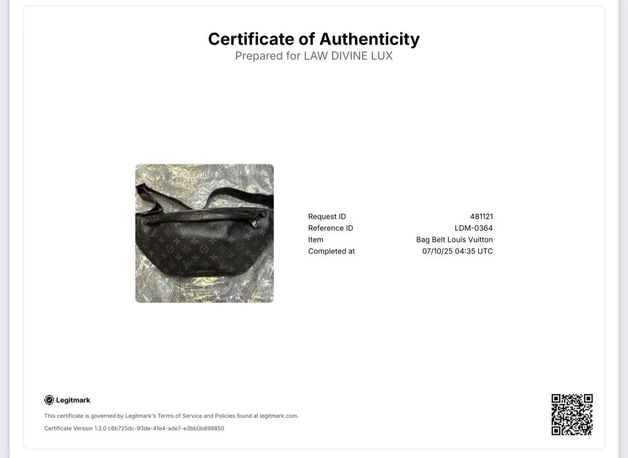 Louis Vuitton Discovery Bumbag Monogram Eclipse Canvas