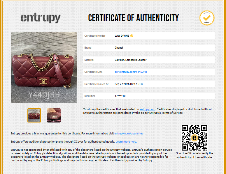 Calfskin Perfect Edge Medium Flap Burgundy