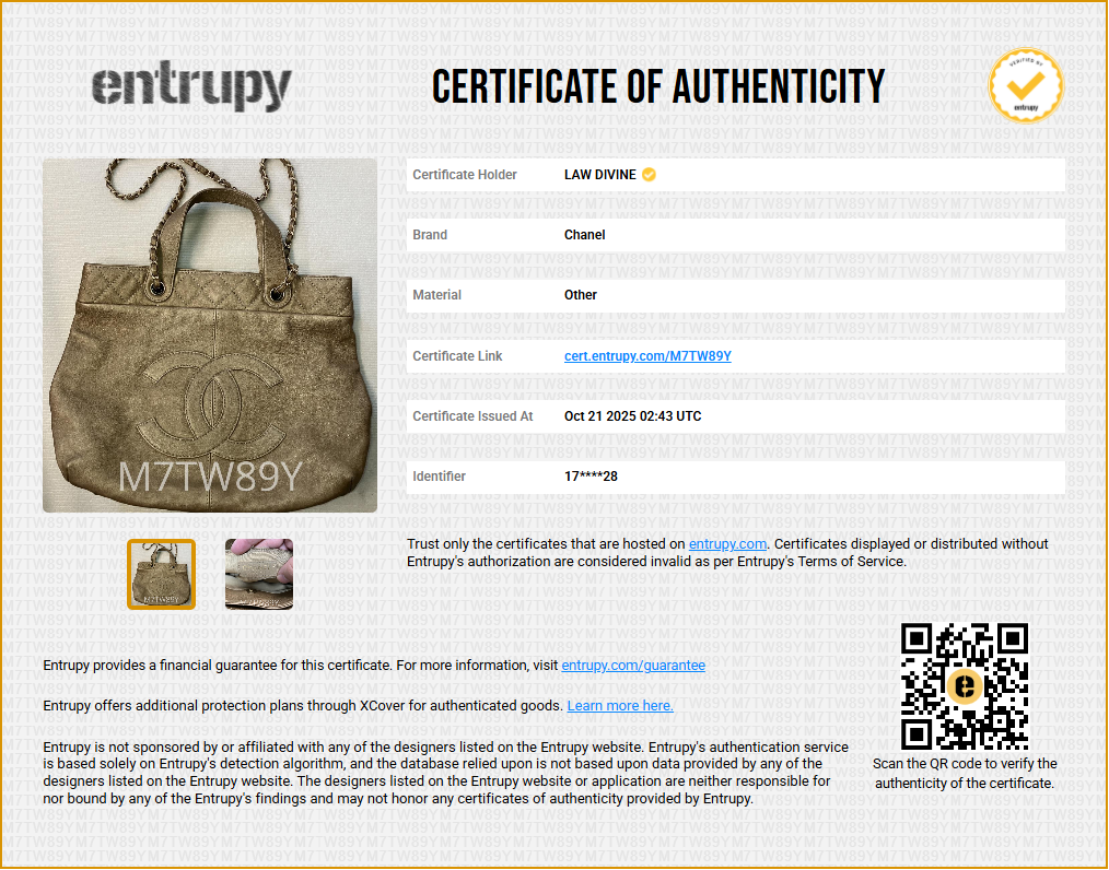 Chanel Gold Leather Large Trianon Tote