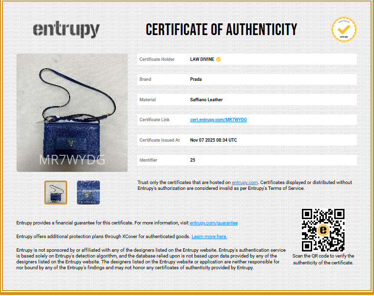 Blue Saffiano Bow Flap Wallet