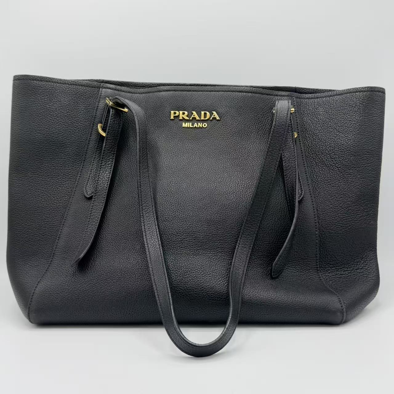 Belted Open Tote Vitello Daino Medium