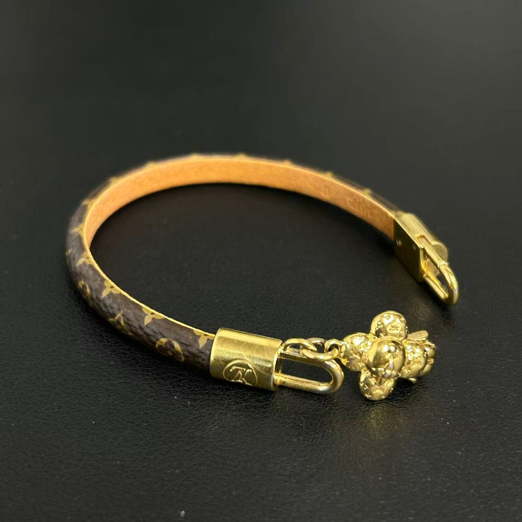 Louis Vuitton Monogram Vivienne Bracelet 17 twins LDJ4285
