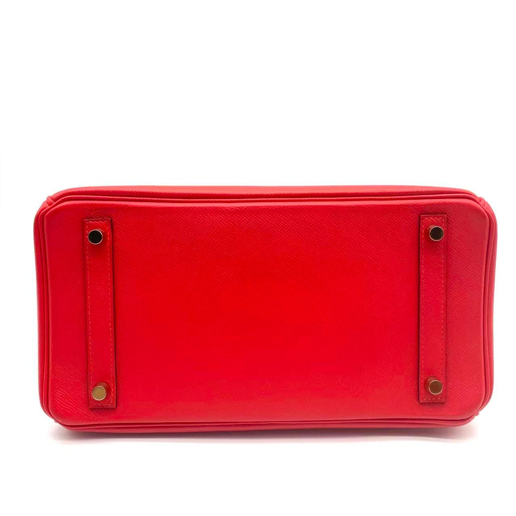 Birkin 30 epsom Rouge Casaque Gold Hardware