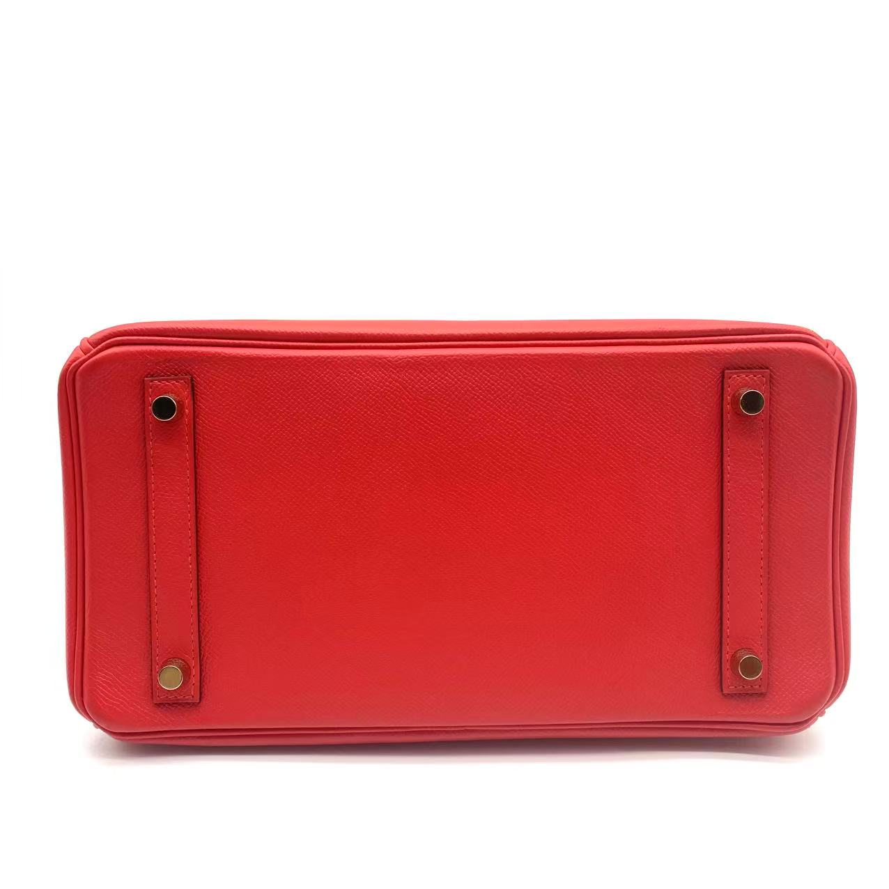 Birkin 30 epsom Rouge Casaque Gold Hardware