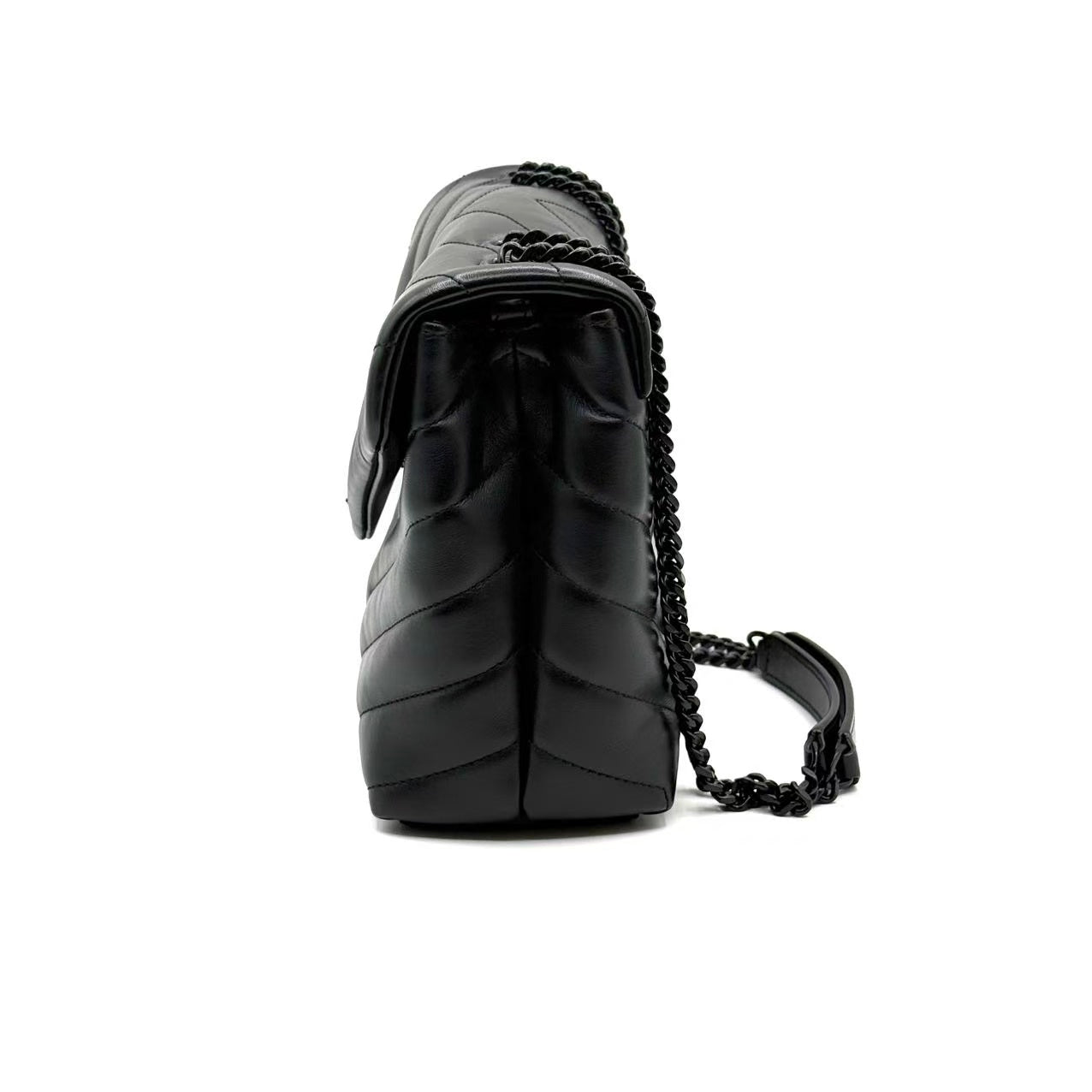 Loulou Shoulder Bag Matelasse Chevron Leather