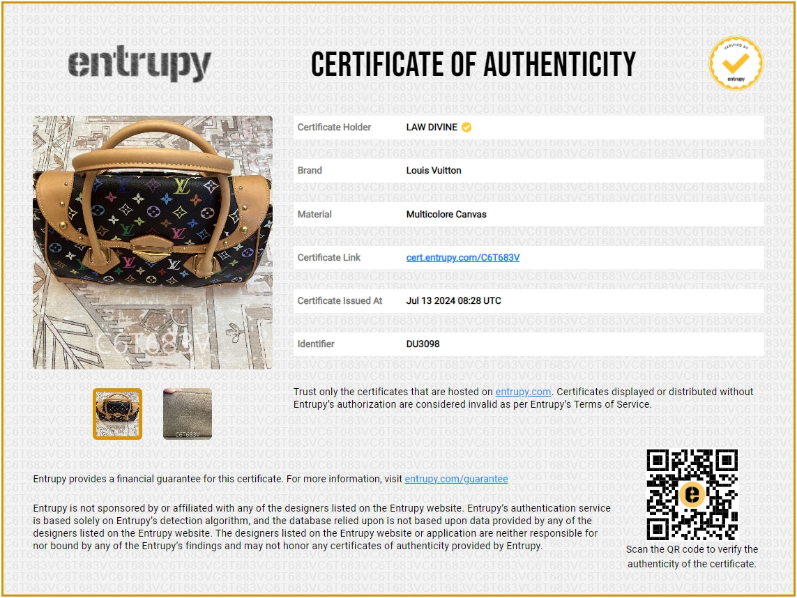 Louis Vuitton Beverly Handbag Monogram Multicolor GM