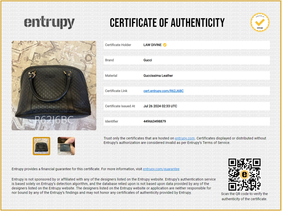 Gucci Microguccissima Medium Dome Bag Black