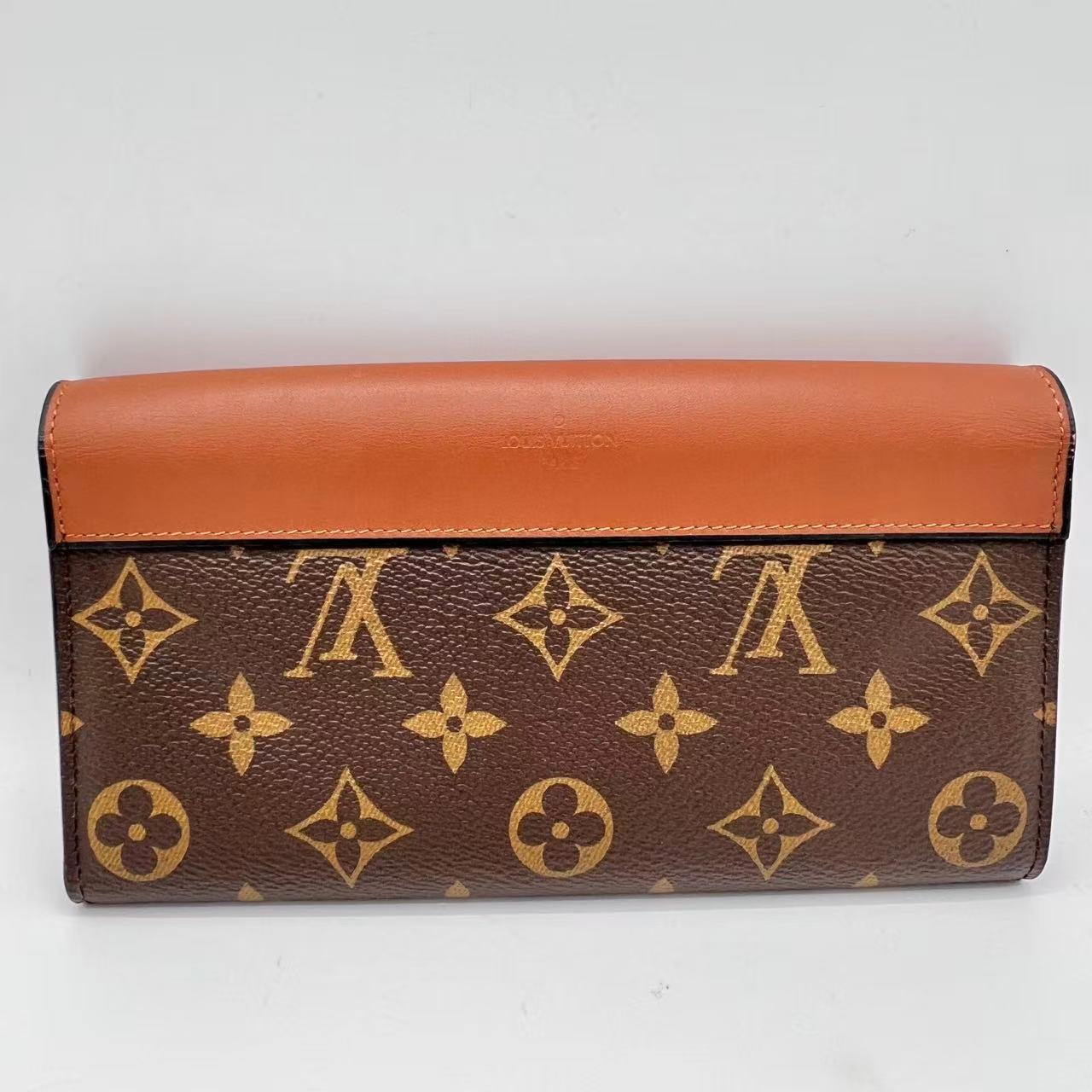 Sarah Tuileries Wallet Monogram Canvas and Leather