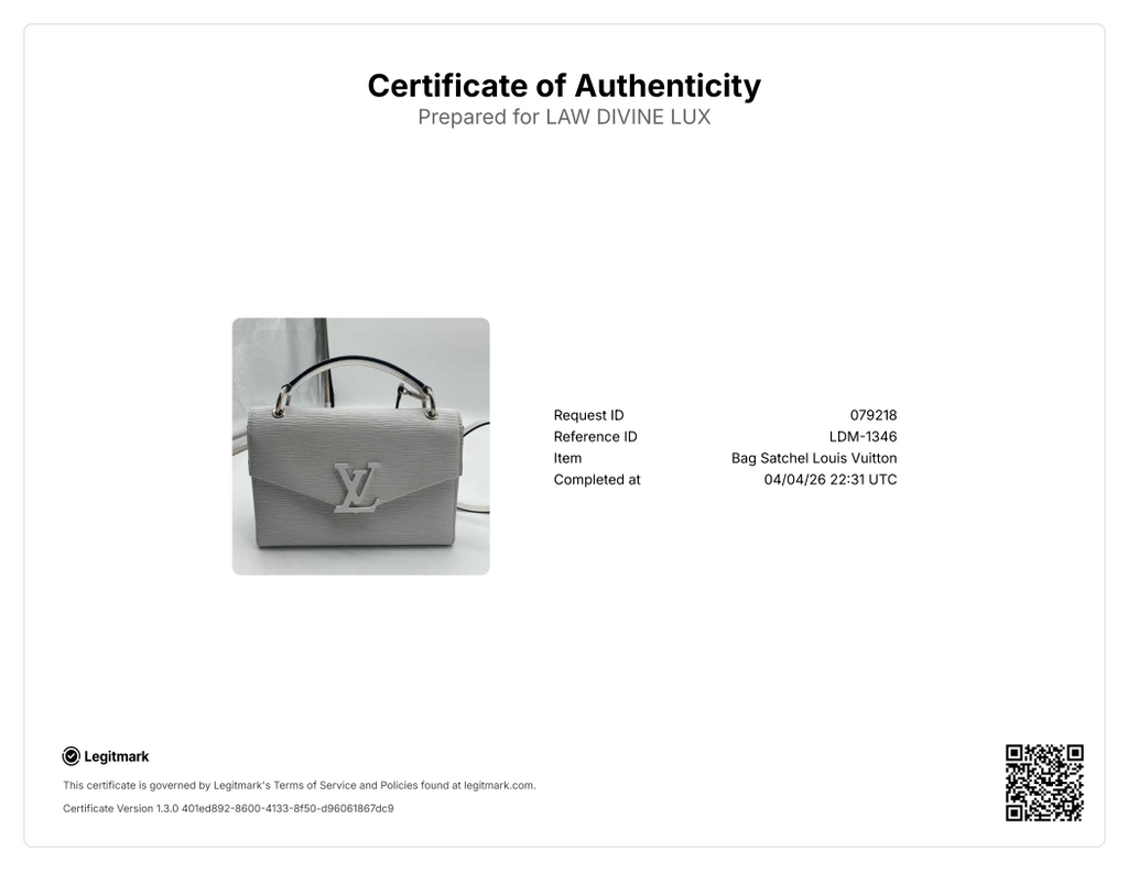 White Epi Leather Grenelle Pochette Bag