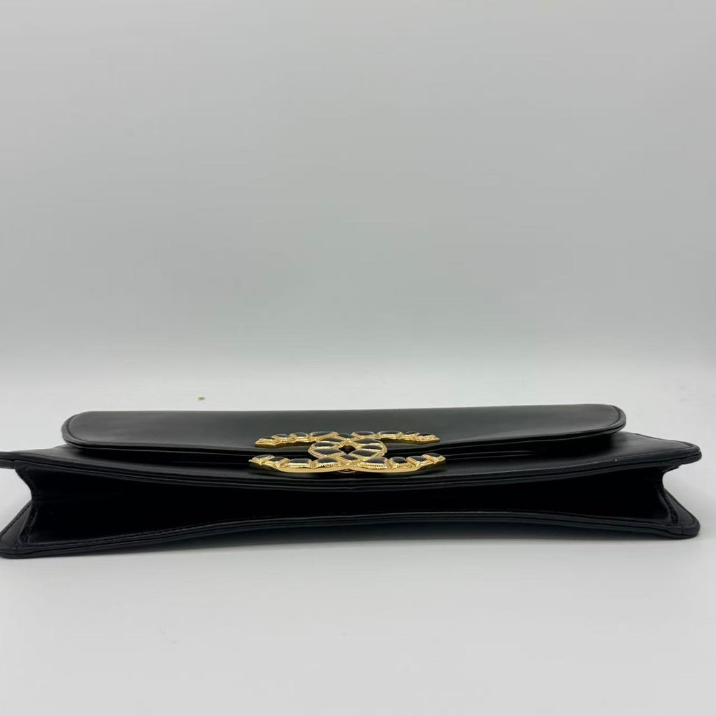 Lambskin Evening In Egypt Clutch Black