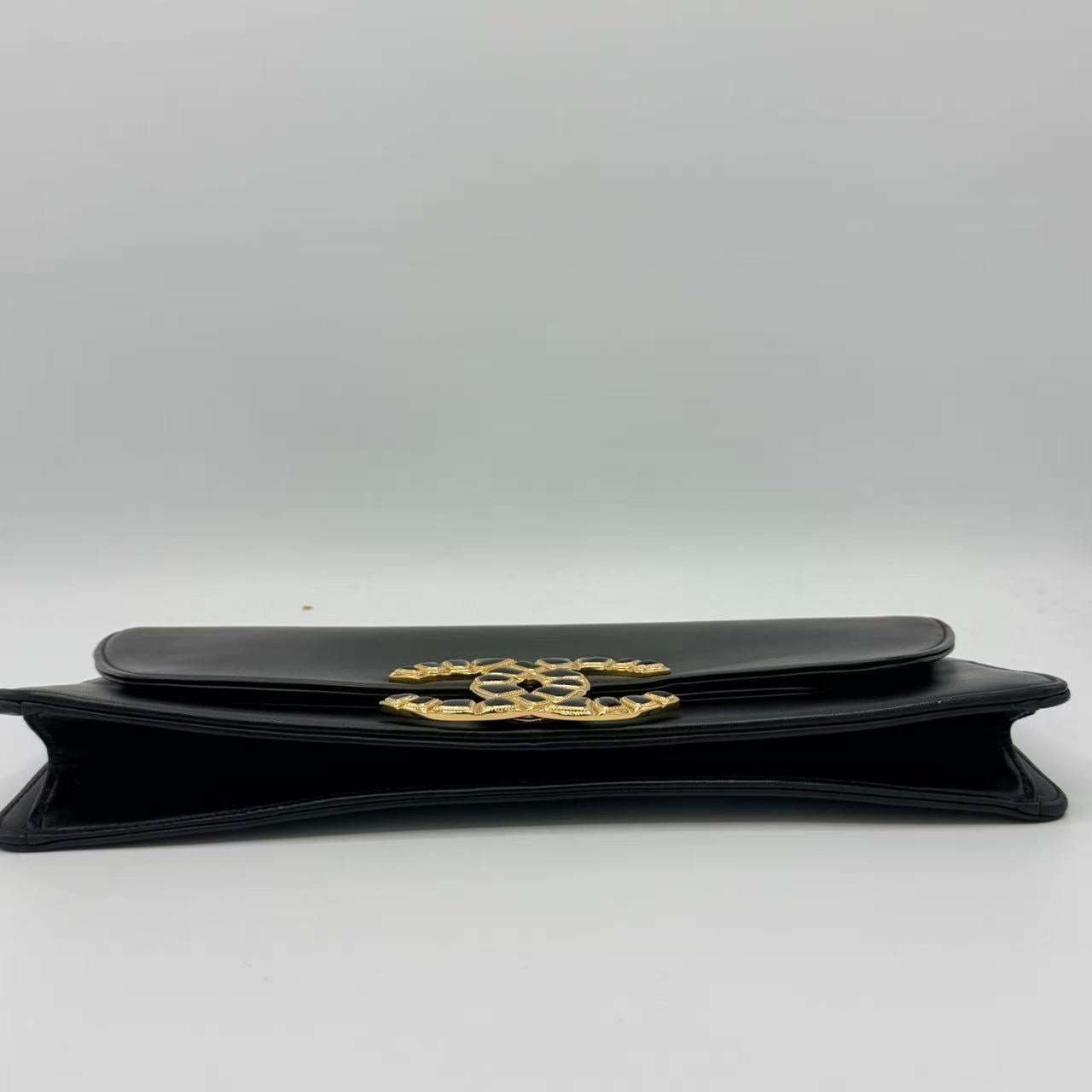 Lambskin Evening In Egypt Clutch Black