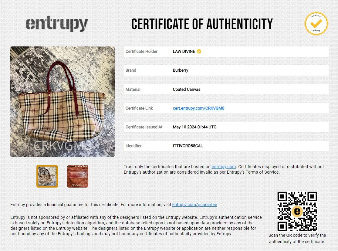 BURBERRY  Haymarket Check Small Salisbury Tote Military Red