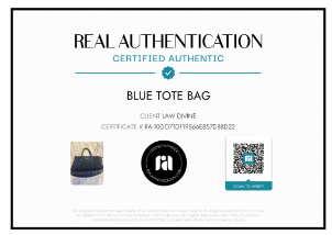 Navy Blue Matalasse Leather Tote