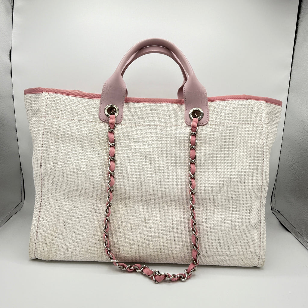 Woven Straw Raffia Medium Deauville Tote