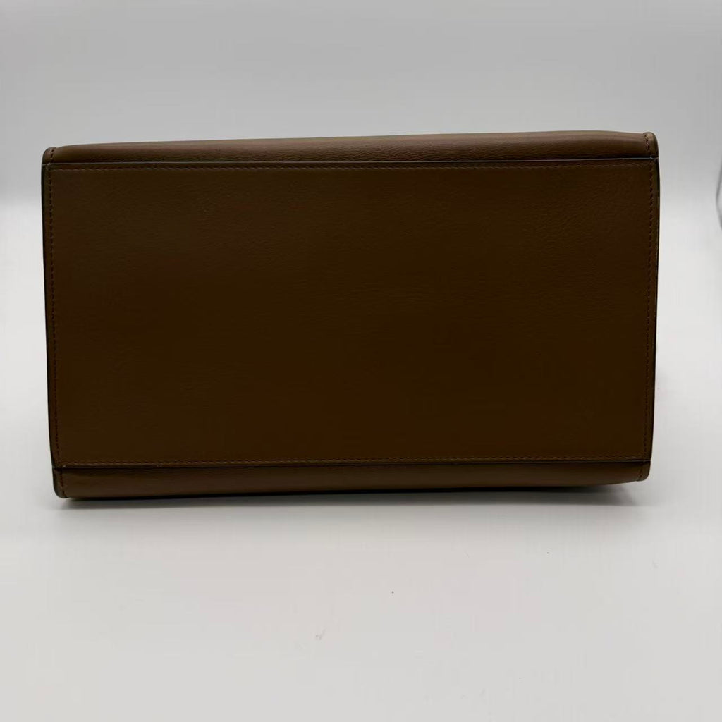 Celine Tri Color Leather and Suede Medium Trapeze Bag Twins