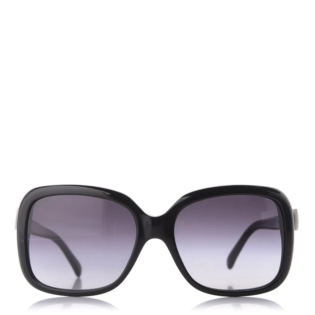 Chanel Coco Logos Bow White Sunglasses Black Twins LDJ3852