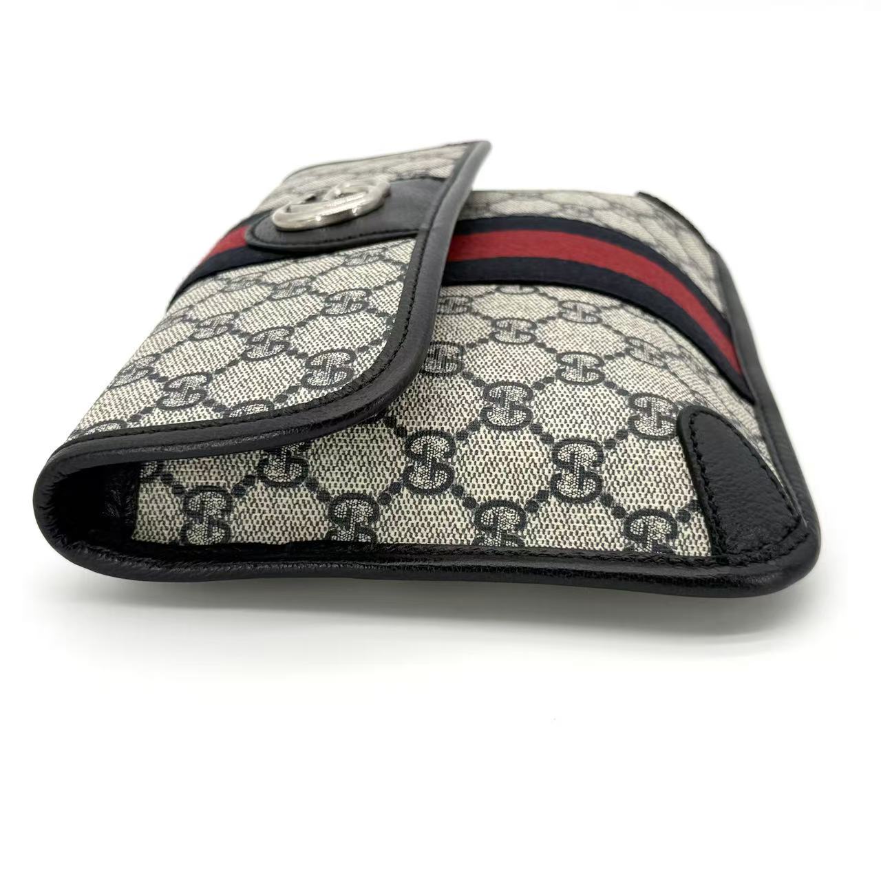 Blue/Beige GG Supreme Canvas Ophidia Belt Bag
