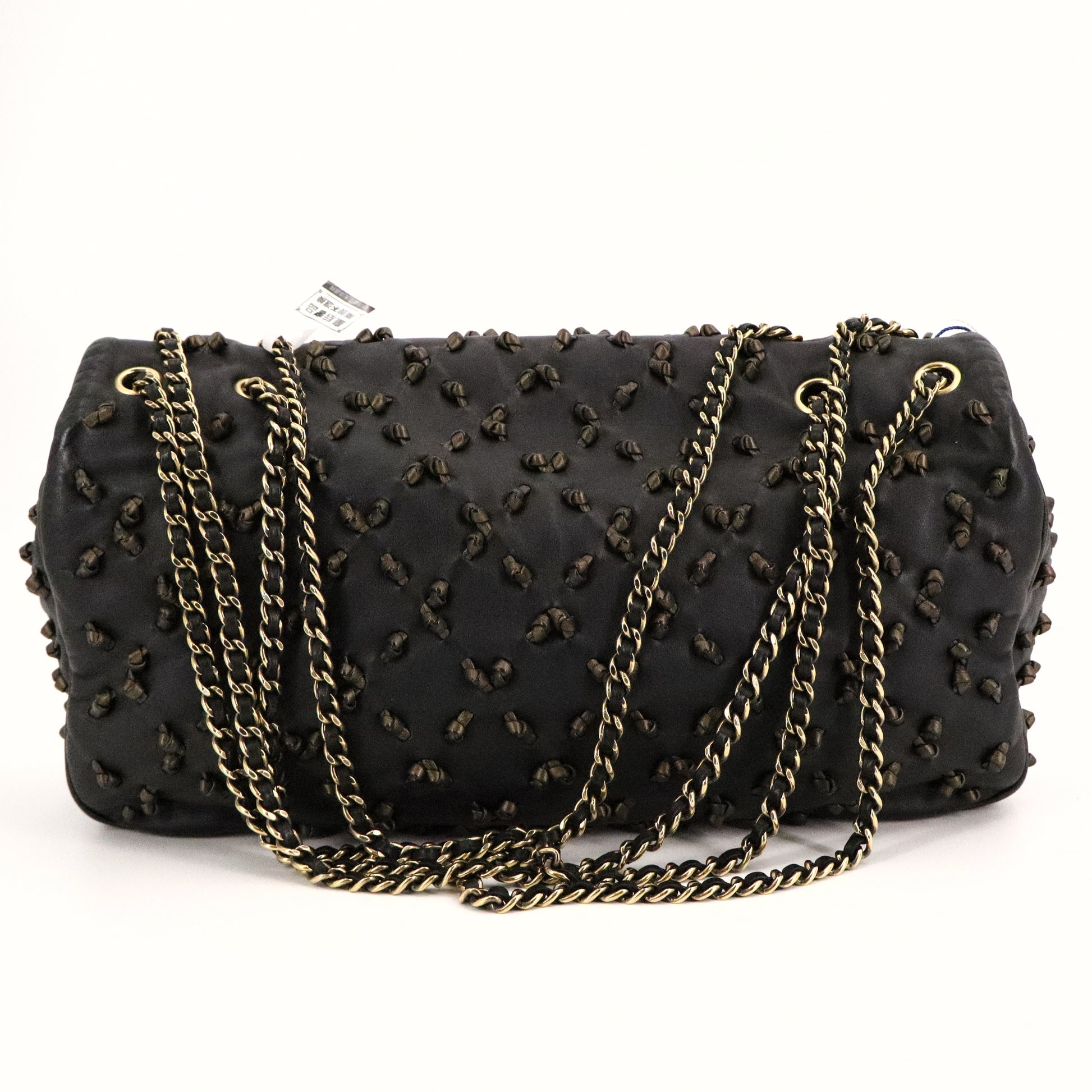 Limited Edition Chic Knot Flap Bag Lambskin Medium Gold Hardware Twins