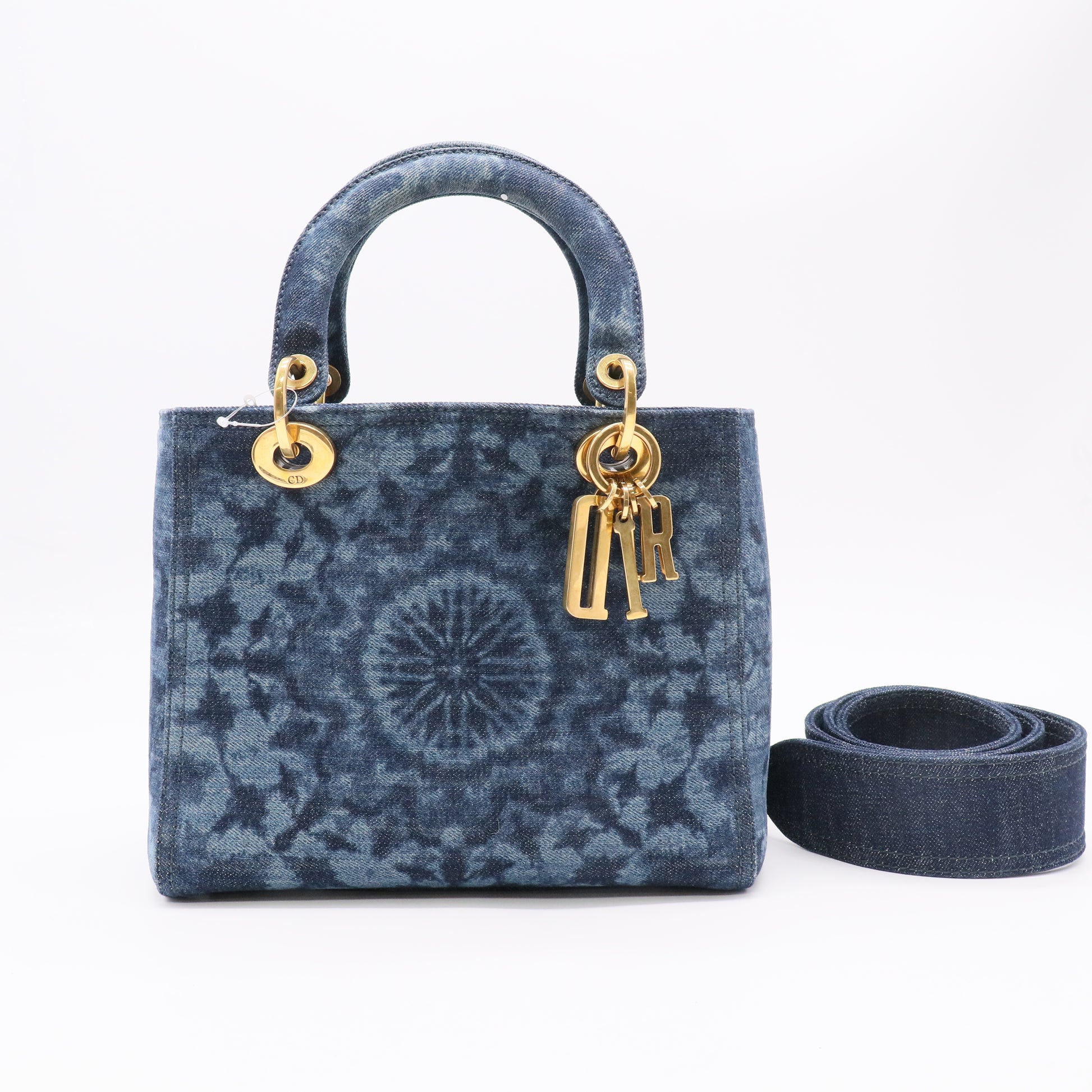 Lady Dior Bag KaleiDiorscopic Denim Medium Twins LDJ5216