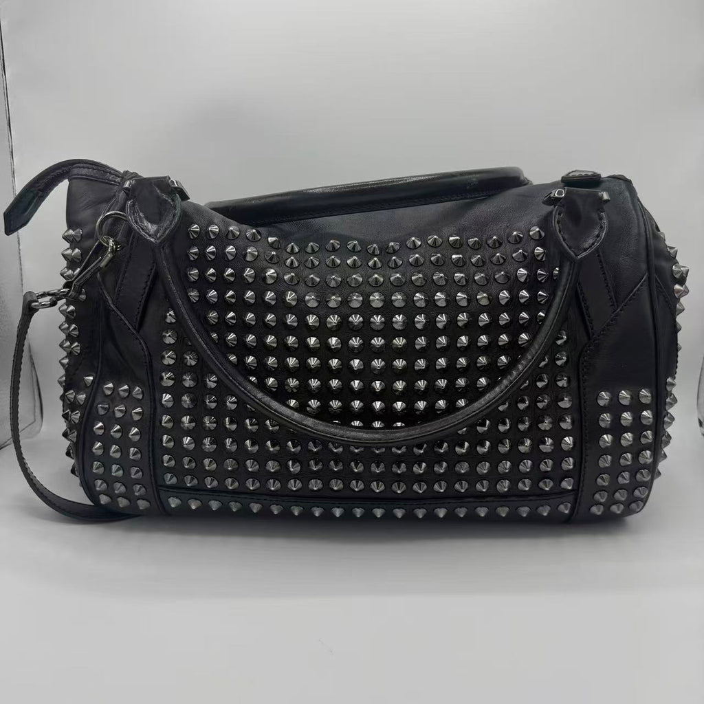 Studded Leather Tote