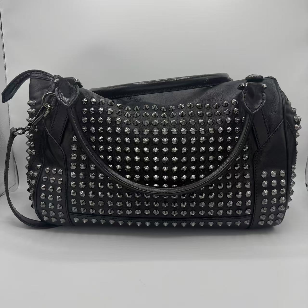 Studded Leather Tote