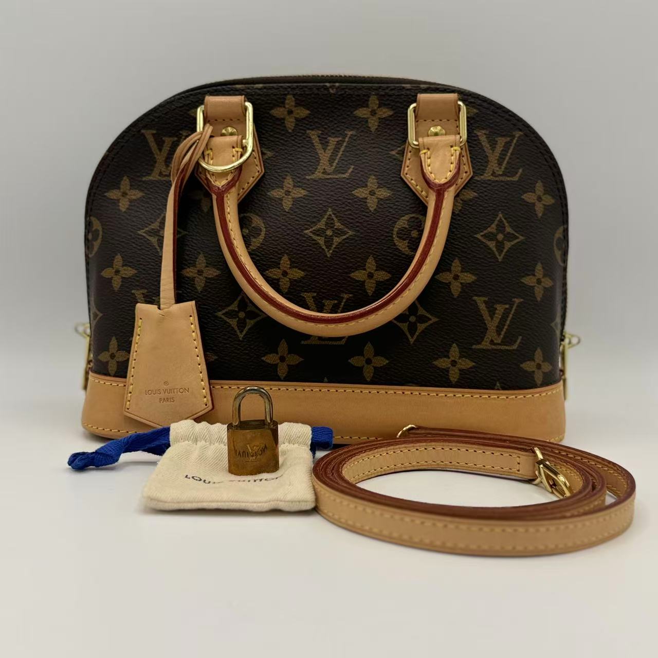 Alma Handbag Monogram Canvas BB