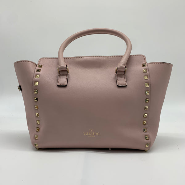 Valentino Garavani Rockstud Tote Pebbled Leather