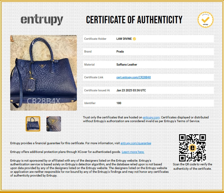 Saffiano Cuir Medium Double Bag Bleuette - Twins