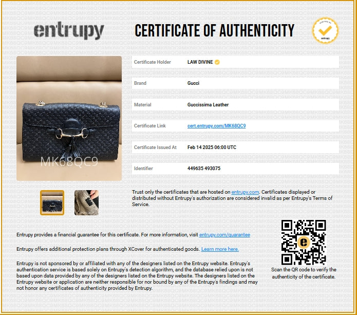 Black Guccissima Leather Emily Chain Shoulder Bag