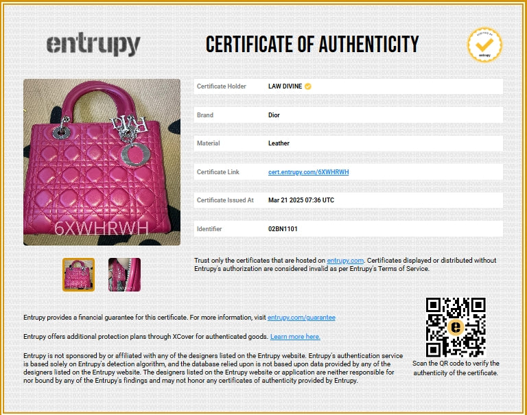 Leather Lady Dior Medium