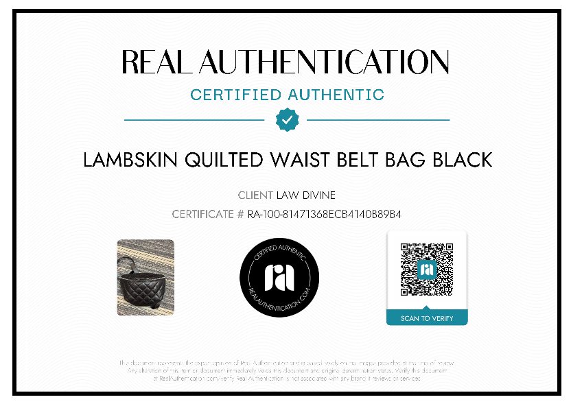 Lambskin Quilted Waist Belt Bag