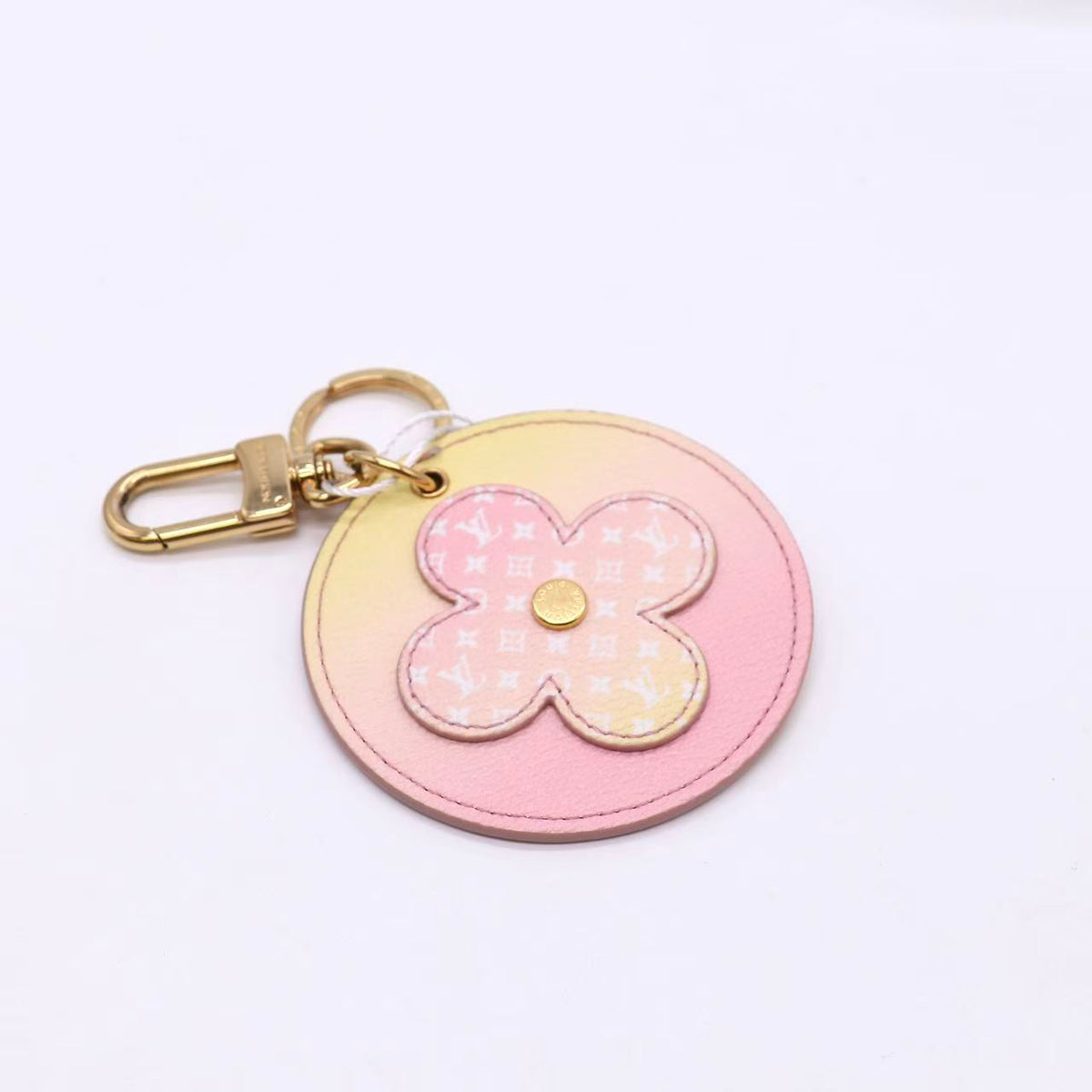 Louis Vuitton Limited Edition Rose Ombre Monogram Canvas By the Pool Illustre Key Bag Charm and Key Ring Twins LDZ1709