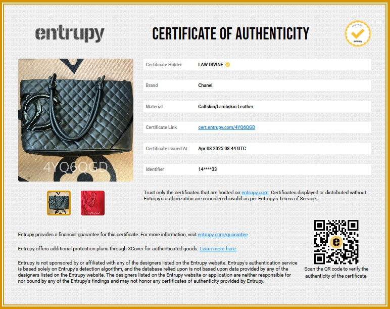 Cambon Tote Quilted Leather Large