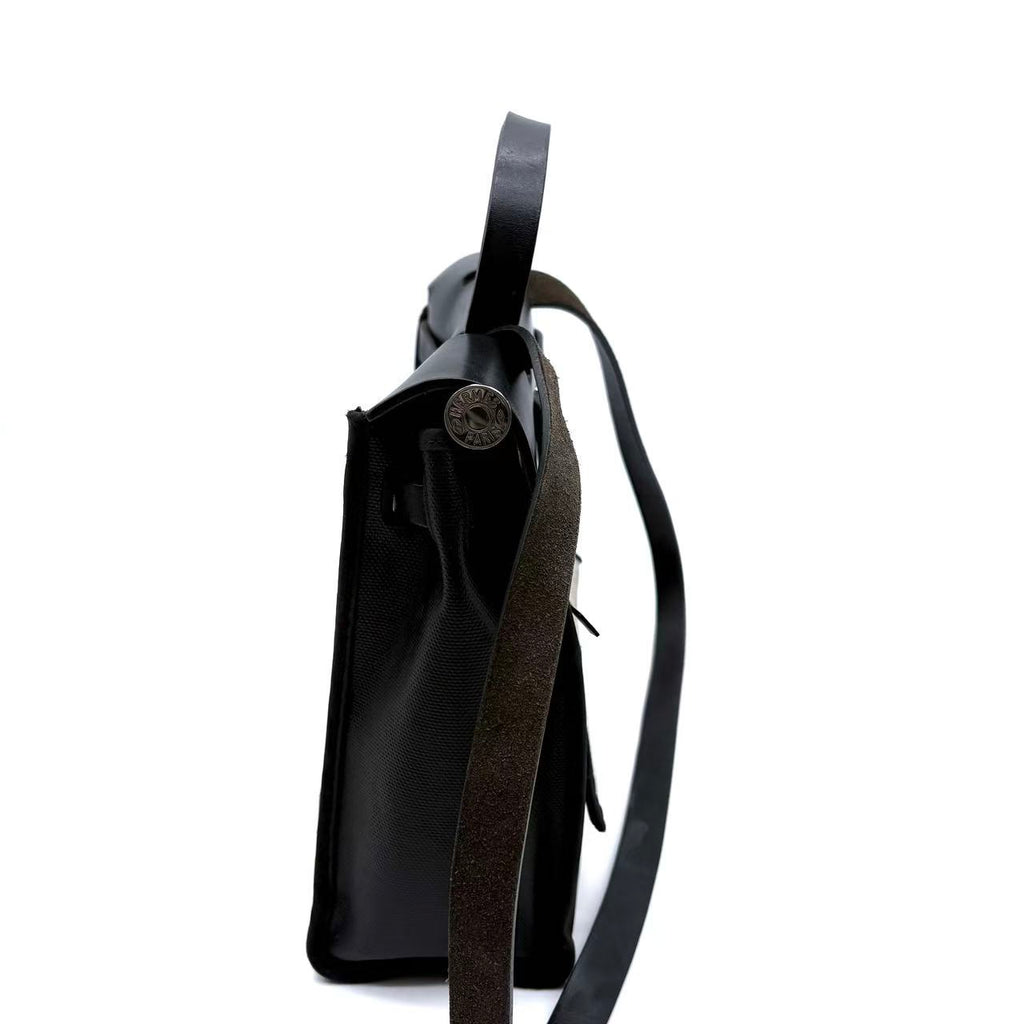 Herbag Zip PM 31 Black Toile Palladium Hardware