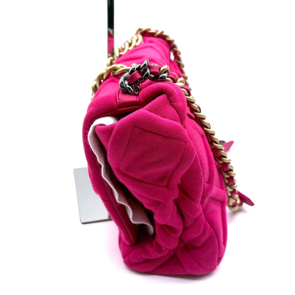 19 Flap Bag Quilted Jersey Maxi