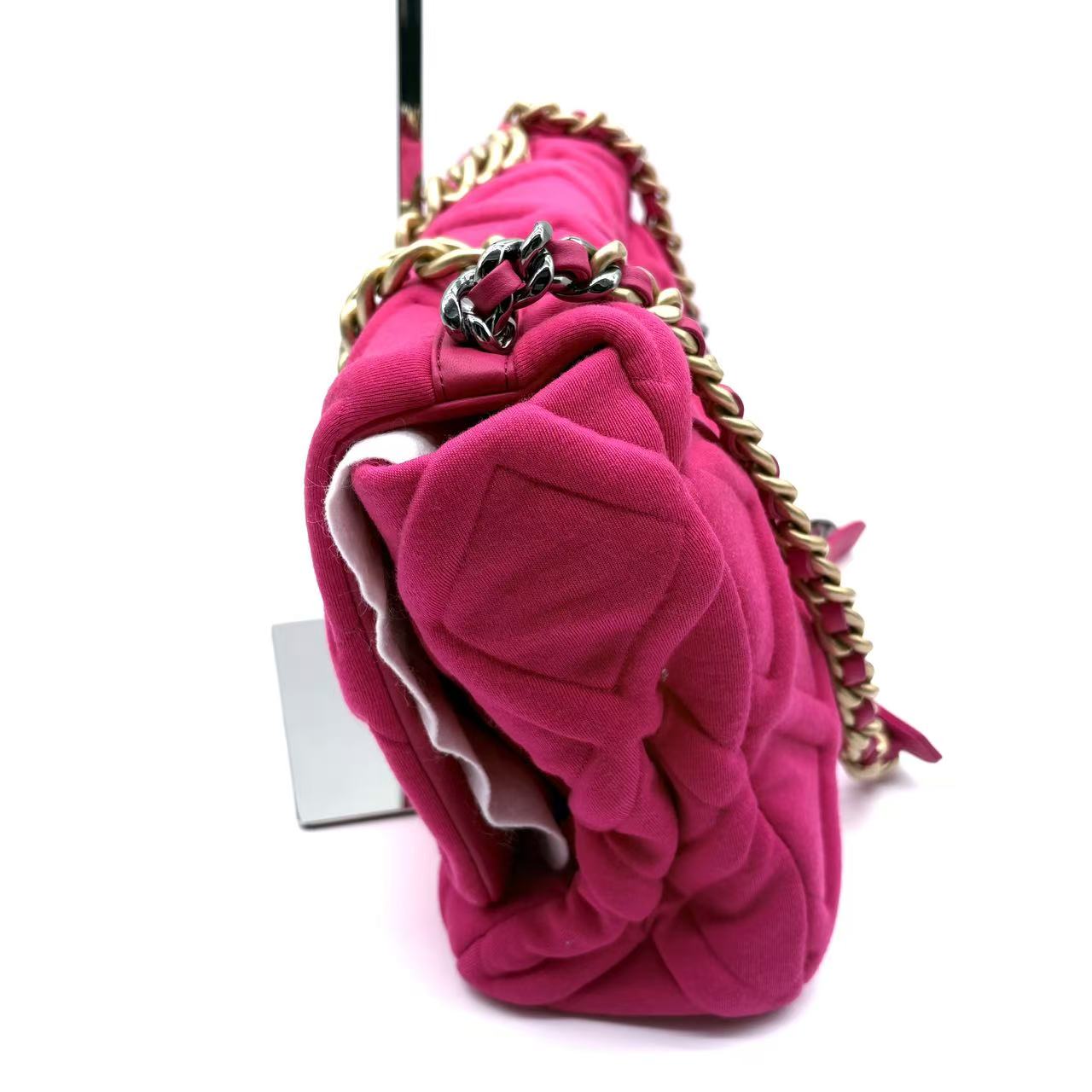 19 Flap Bag Quilted Jersey Maxi