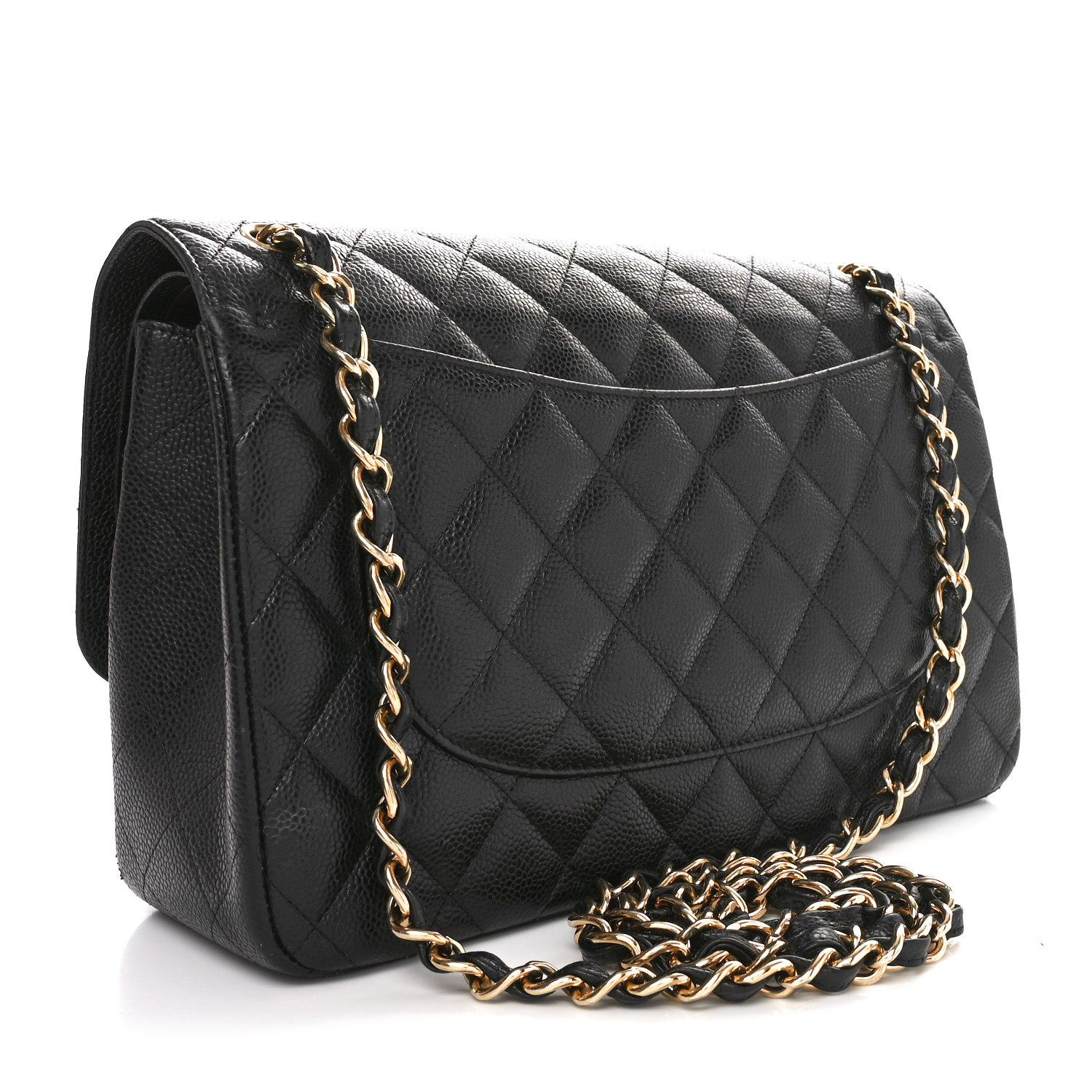 Vintage Classic Double Flap Bag Quilted Caviar Jumbo Twins