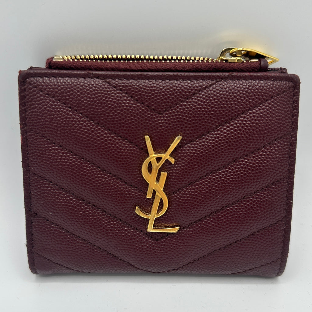 Grain De Poudre Matelasse Chevron Monogram Zipped Card Case Rouge Legion For Gisel