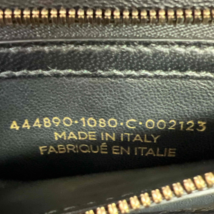 Balenciaga Gold Diagonal Stripe Clutch B24345