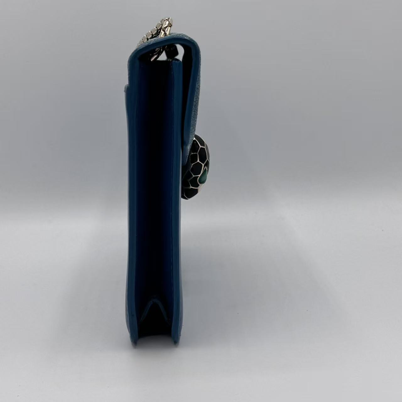 Calfskin Serpenti Forever Shoulder Bag Tropical Turquoise GREEN