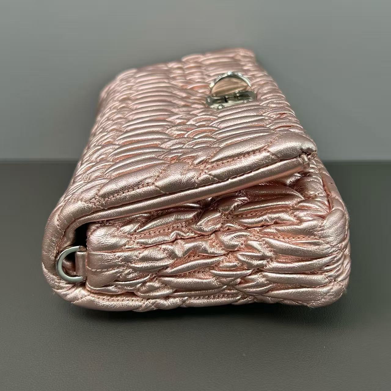 Crystal Clutch Matelasse Satin Small Twins LDJ4330