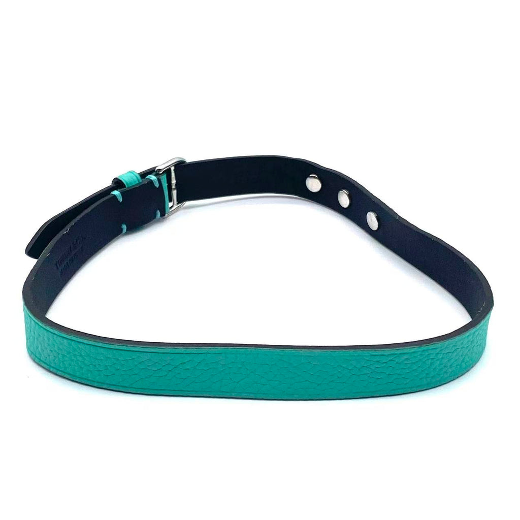 Blue Leather Double Wrap Bracelet