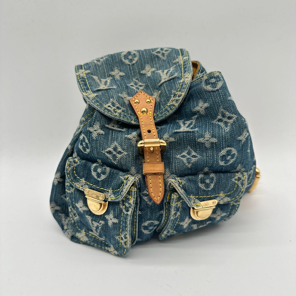 Sac a Dos Drawstring Backpack Denim PM