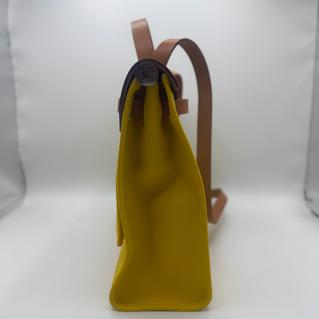 Hermes Herbag Zip Leather and Toile 31