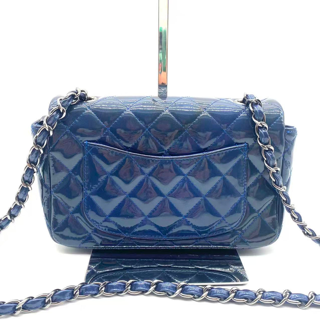 Blue Classic Flap Mini Bag