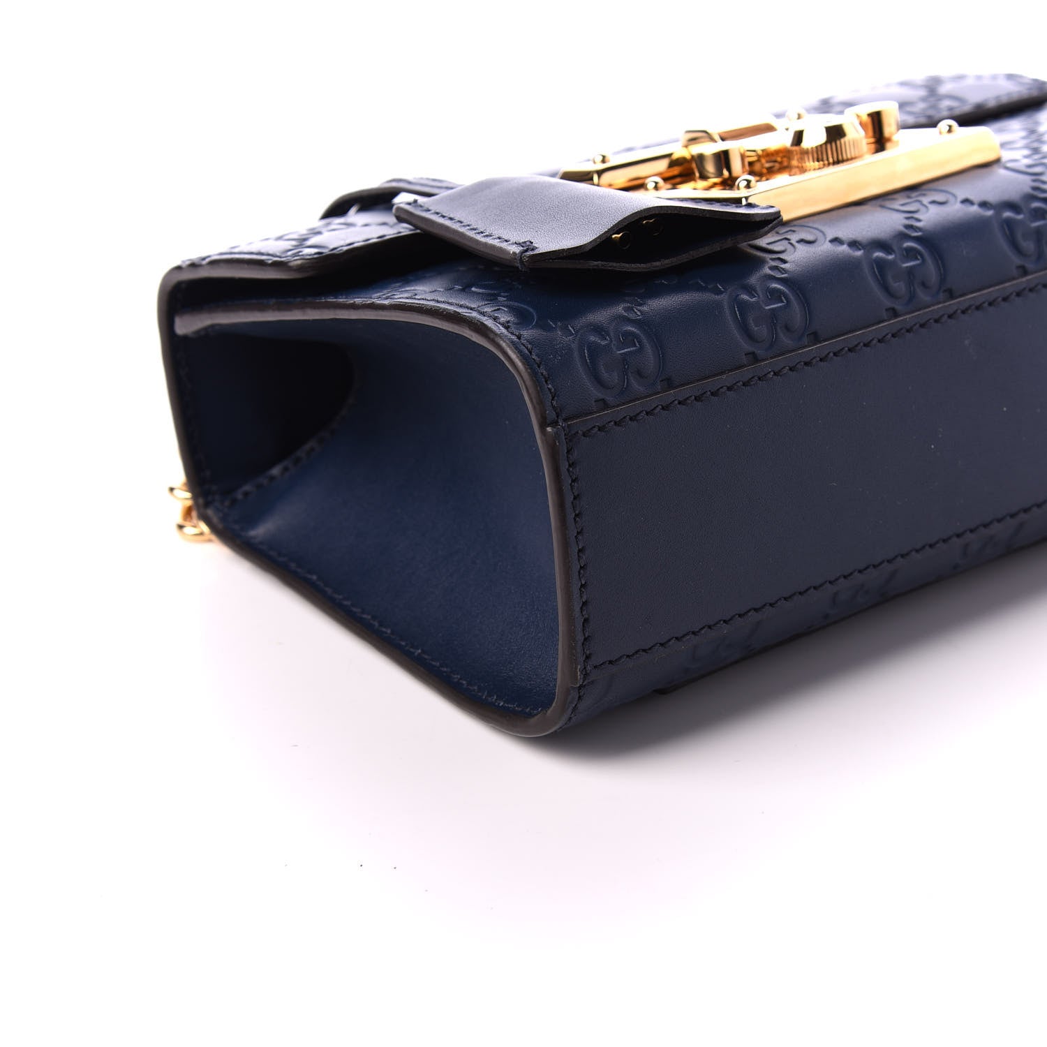 Padlock Shoulder Bag Guccissima Leather Small Twins