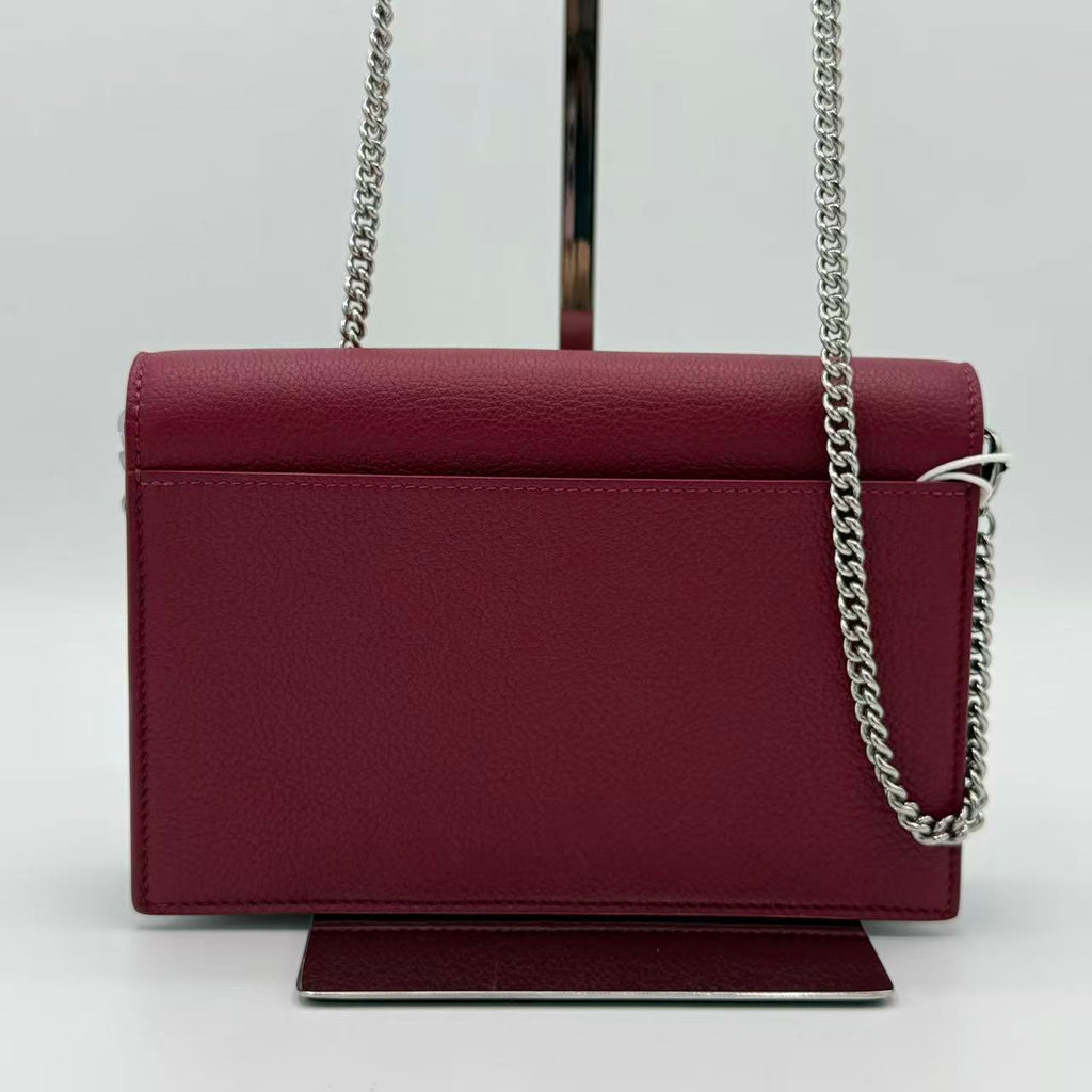 Bicolor Leather MyLockMe Chain Pochette crossbody bag