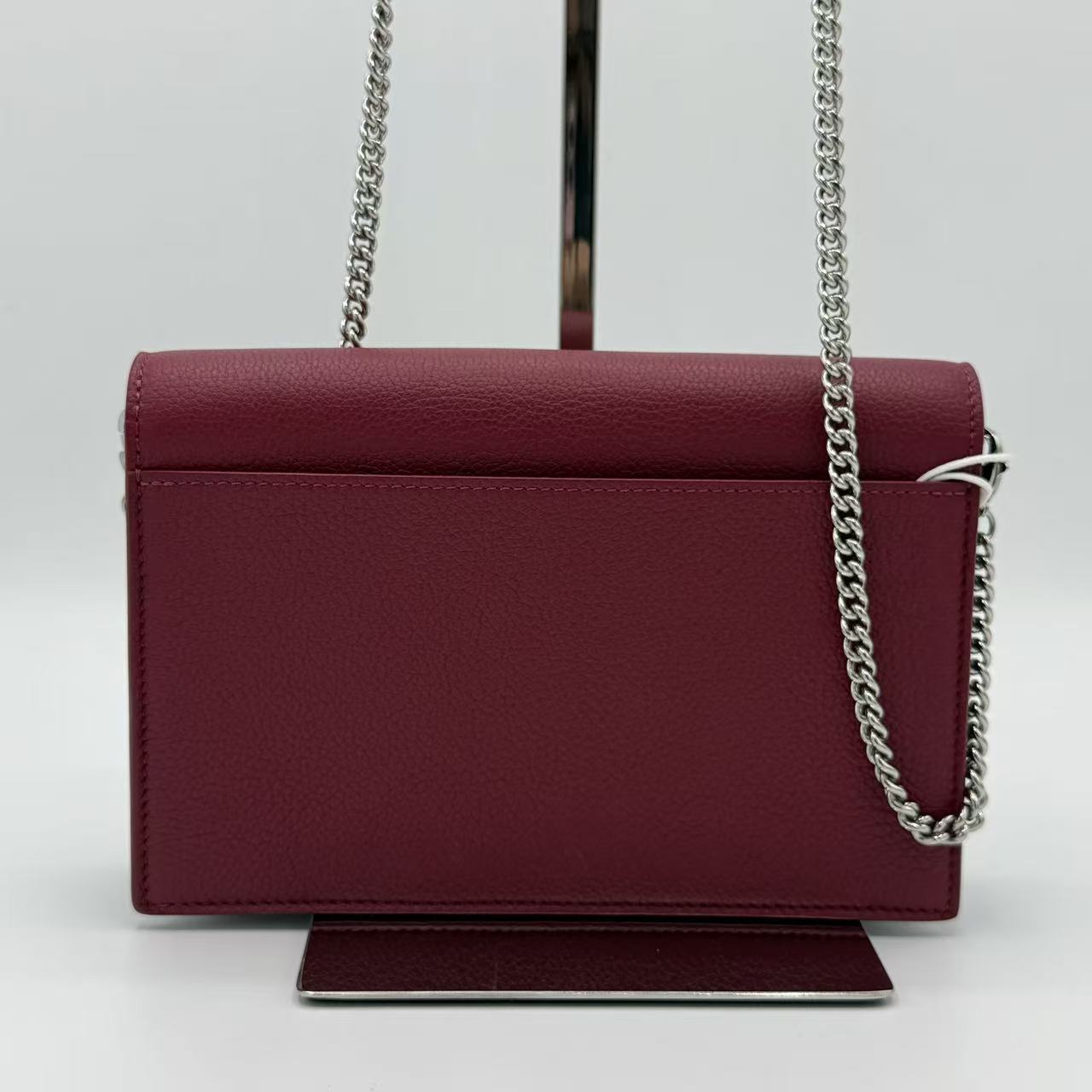 Bicolor Leather MyLockMe Chain Pochette crossbody bag