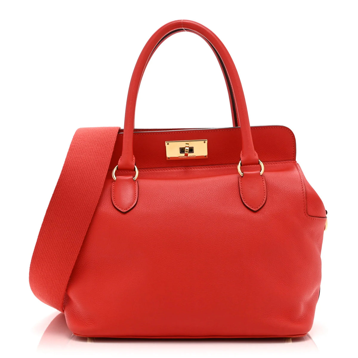 Hermes Toolbox 26 Rouge Tomate Twins B24764