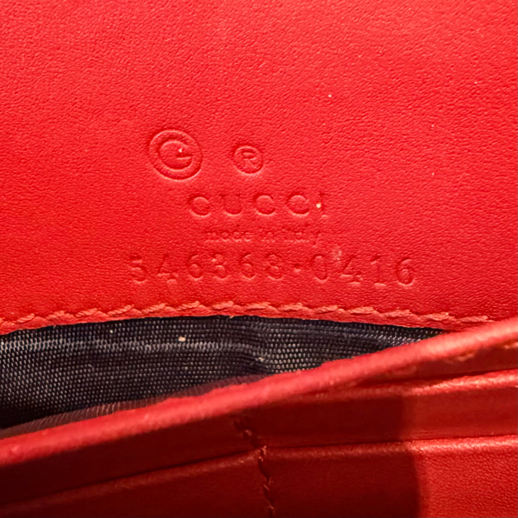 Chain Wallet Blooms Print GG Coated Canvas Twins